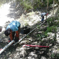 Instalación de líneas de conducción de agua potable